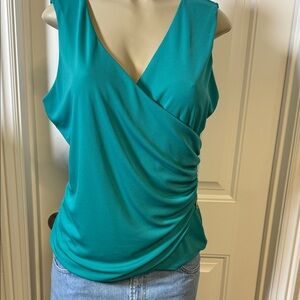INC International Concepts Turquoise Sleeveless Blouse‎